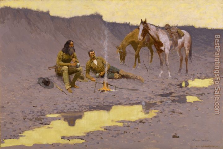 Frederic Remington A New Year on the Cimarron
